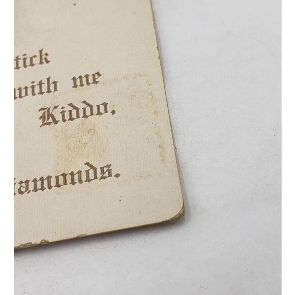 c1900s Stick with me kiddo, and you're wear Diamonds Romance Antique Postcard - Picture 7 of 11